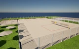 W centrum Rzeszowa powstaje arena z boiskami do siatkówki plażowej. Odbędzie się tu m.in. Puchar Świata Wizualizacja areny z boiskami do siatkówki plażowej / Materiały UM Rzeszowa 