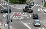Zmiana organizacji ruchu na Słocinie. Minironda zastąpiły sygnalizację świetlną [ZDJĘCIA, FILM] Minironda na osiedlu Słocina, fot. ViC / RESinet.pl 