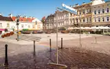 Nadchodzi fala upałów. Rzeszów uruchamia kurtyny wodne - sprawdź, gdzie staną Kurtyna wodna na rzeszowskim Rynku - fot. Grzegorz Bukała / UM Rzeszowa 