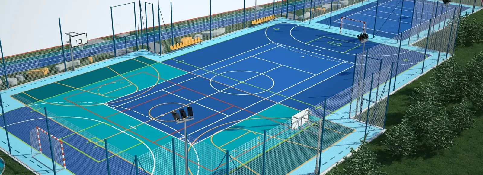 Rozbudowa infrastruktury sportowej przy VIII LO w Rzeszowie. Powstaną m.in. dwa boiska [WIZUALIZACJE] Wizualizacja: UM Rzeszowa 
