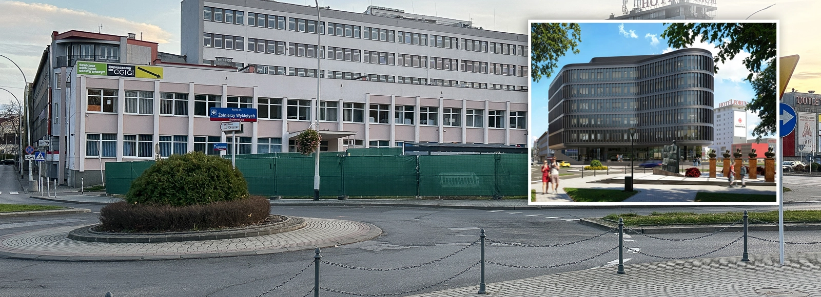 Ruszyły pierwsze prace związane z budową nowoczesnego biurowca w centrum Rzeszowa fot. RESinet.pl 