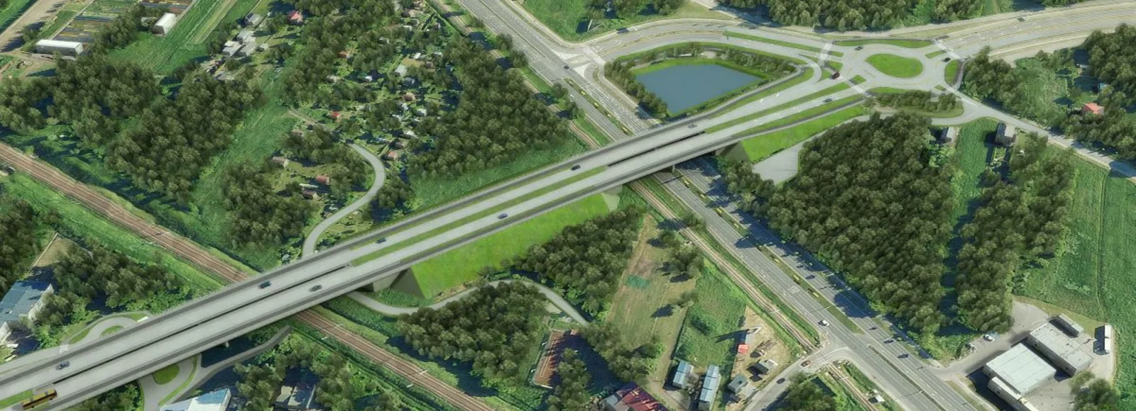 Wstępne wizualizacje drogi, która połączy ul. Warszawską z ul. Krakowską Wstępna wizualizacja drogi, która połączy ul. Warszawską z ul. Krakowską / MZD w Rzeszowie 