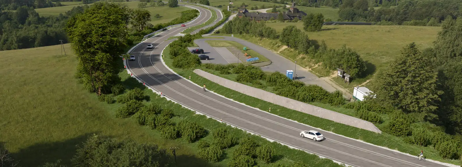 Rozbudowa Wielkiej Pętli Bieszczadzkiej. Jest ZRID dla odcinka DW 896 Czarna Górna – Smolnik [WIZUALIZACJE] Wizualizacja: DW 896 wizualizacje Ustrzyki Górne Dolne - Czarna Górna - Smolnik / Materiały prasowe PZDW 