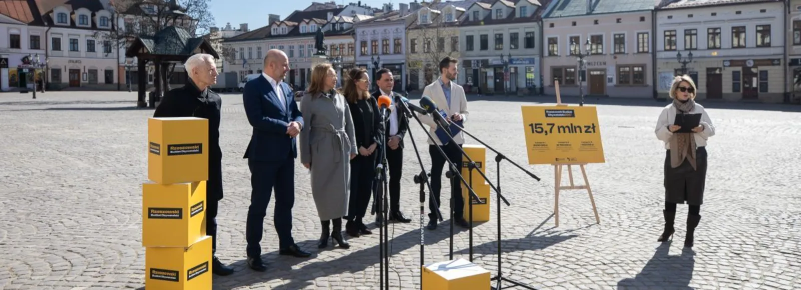 Można zgłaszać projekty do Rzeszowskiego Budżetu Obywatelskiego 2027 Konferencja RBO na rzeszowskim Rynku / fot. Grzegorz Bukała, UM Rzeszowa 