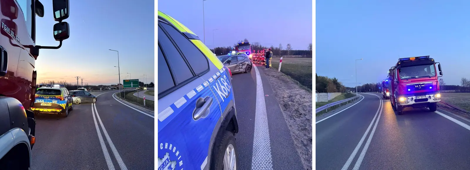 Kolizja na obwodnicy Mielca. Uszkodzonych 5 aut, sprawca był pijany Kolzja 5 samochodów na obwodnicy Mielca / fot. KPP w Mielcu 