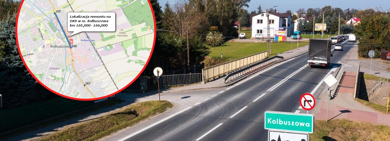 Uwaga kierowcy! Od wtorku utrudnienia na DK 9 w Kolbuszowej fot. GDDKiA 