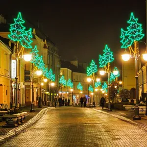 Świąteczne ozdoby Rzeszowa - 2014  - Rzeszów, Miasto nocą