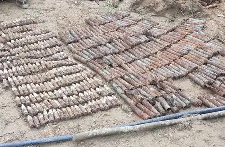 Niewybuchy w Jasionce. Wykopano i zabezpieczono ponad 2 tys. pocisków fot. KMP w Rzeszowie 