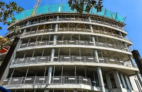 Rzeszów - Budowa 17-piętrowego wieżowca przy rondzie Pobitno [wrzesień 2025]