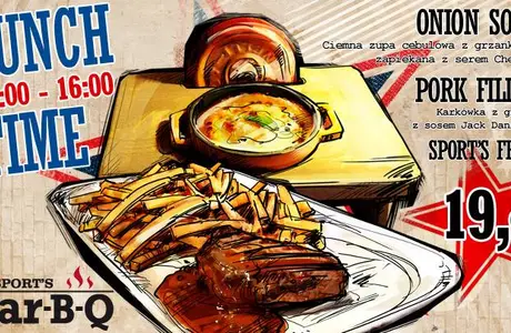 Czwartkowy Lunch i sportowe emocje w Sports BBQ