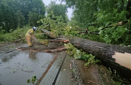 Skutki burz i intensywnych opadów na Podkarpaciu. 1200 interwencji strażaków fot. OSP Markowa 
