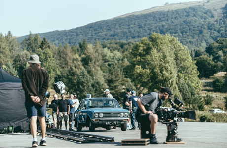 Zdjęcia z planu w Biszczadach, fot. Łukasz Pompa / Podkarpacka Komisja Filmowa