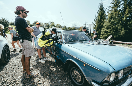 Zdjęcia z planu w Biszczadach, fot. Łukasz Pompa / Podkarpacka Komisja Filmowa