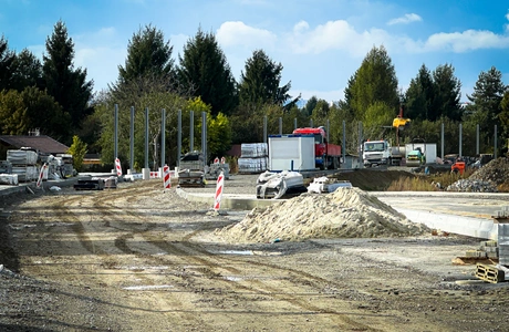 Budowa drogi łączącej al. Krzyżanowskiego z ul. Wieniawskiego, fot. ViC / RESinet.pl