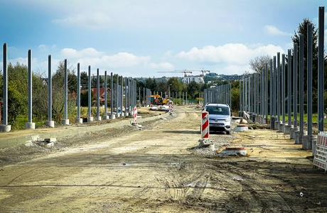 Budowa drogi łączącej al. Krzyżanowskiego z ul. Wieniawskiego, fot. ViC / RESinet.pl