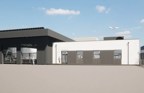 Wizualizacja nowej inwestycji strategicznej na lotnisku w Jasionce / Materiały prasowe