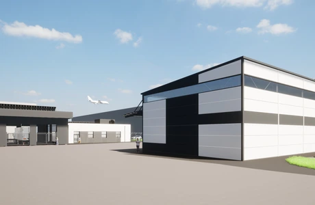 Wizualizacja nowej inwestycji strategicznej na lotnisku w Jasionce / Materiały prasowe