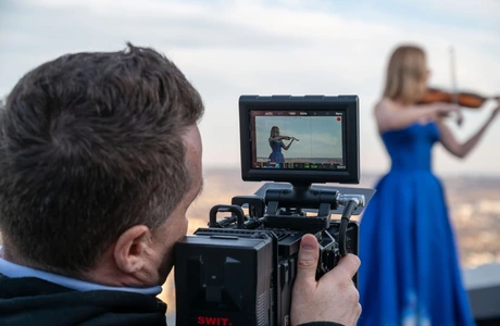 Zdjęcia z realizacji klipu do utworu "Zima" Vivaldiego / Materiały prasowe