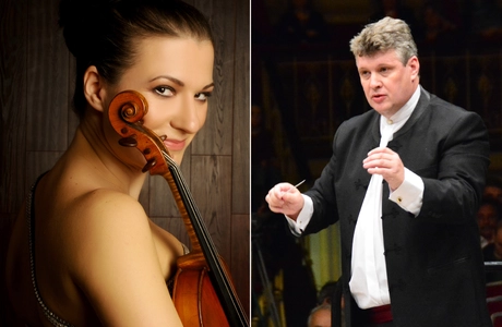 Piątkowy wieczór w Filharmnii. Zabrzmi muzyka Elgara i Sibeliusa  Na zdj. od lewej: Alda Dizdari / Alexander Walker - Materiały prasowe 