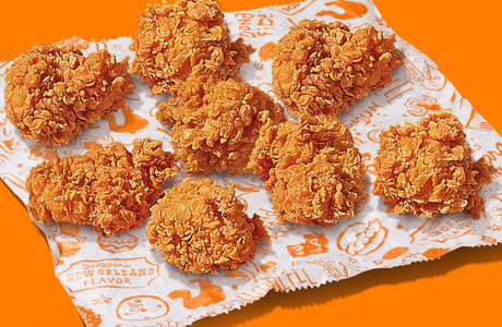 Na zdjęciach wybrane potrawy z menu Popeyes - Fillet Nuggets / Materiały prasowe PRart Media
