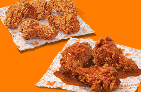 Na zdjęciach wybrane potrawy z menu Popeyes - Louisiana Wings / Materiały prasowe PRart Media