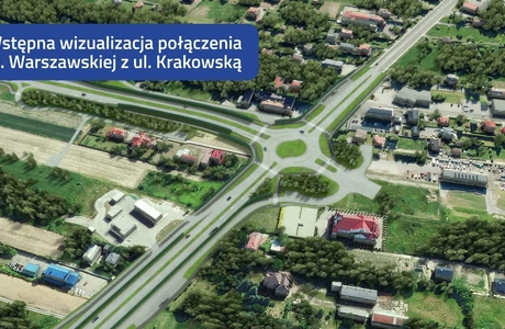 Wstępne wizualizacje drogi, która połączy ul. Warszawską z ul. Krakowską Wstępna wizualizacja drogi, która połączy ul. Warszawską z ul. Krakowską / UM Rzeszowa 