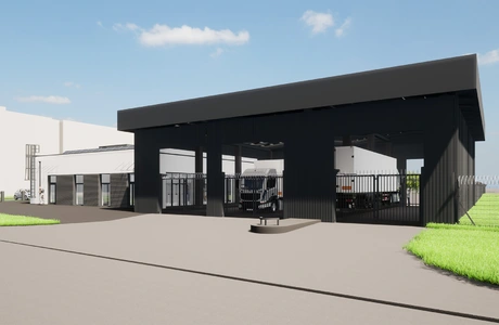 Wizualizacja nowego wjazdu na teren zastrzeżony Portu Lotniczego Rzeszów-Jasionka / Materiały prasowe