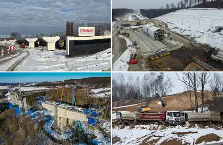 Mimo zimy, postępują prace na budowie S19 na Podkarpaciu [ZDJĘCIA, VIDEO] Zimowe roboty budowlane na S19 / fot. GDDKiA 