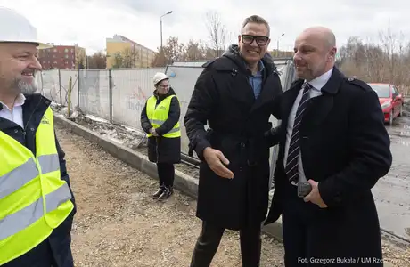 Wmurowanie kamienia węgielnego pod budowę PCLA - fot. Grzegorz Bukała / UM Rzeszowa