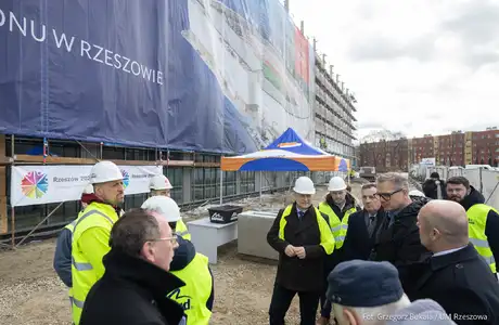 Wmurowanie kamienia węgielnego pod budowę PCLA - fot. Grzegorz Bukała / UM Rzeszowa