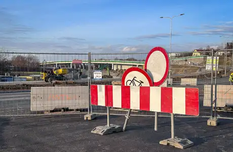 Ostatnie prace na budowie Wisłokostrady (grudzień 2025) - fot. ViC / RESinet.pl