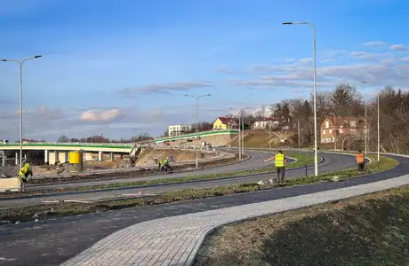 Ostatnie prace na budowie Wisłokostrady (grudzień 2025) - fot. ViC / RESinet.pl