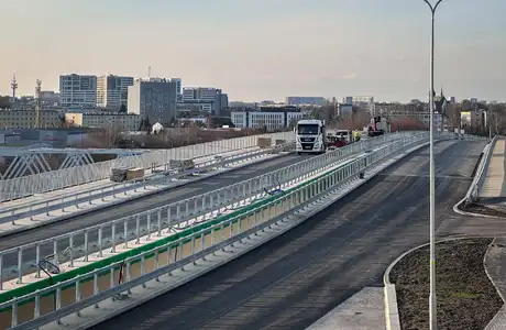 Ostatnie prace na budowie Wisłokostrady (grudzień 2025) - fot. ViC / RESinet.pl