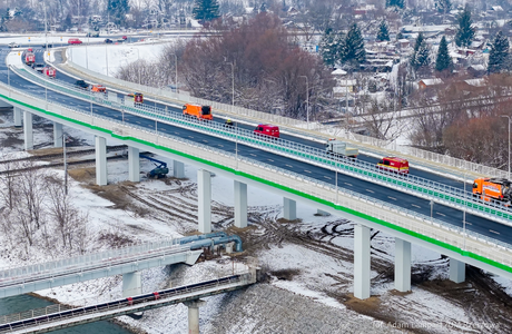 Wisłokostrada udostępniona kierowcom. Zobacz filmik z przejazdu nową drogą Otwarcie Wisłokostrady - fot. Adam Lampart / UM Rzeszowa 