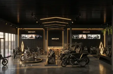 W Rzeszowie powstaje nowy salon motocyklowy znanej chińskiej marki Salon Benda Rzeszów / fot. GOC 