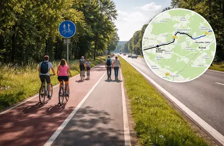 Powstanie ponad 11-kilometrowa ścieżka rowerowa wzdłuż DW 867 na Roztoczu  Fot. SI 