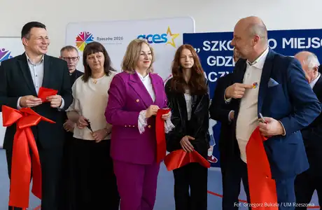 Odnowiona hala sportowa w SP 16 w Rzeszowie, fot. Grzegorz Bukała / UM Rzeszowa