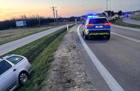 Kolzja 5 samochodów na obwodnicy Mielca / fot. KPP w Mielcu