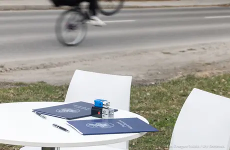 Podpisanie umowy na rozbudowę ul. Robotniczej w Rzeszowie - fot. Grzegorz Bukała / UM Rzeszowa