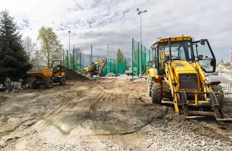 Budowa kompleksu sportowego przy ul. Wyspiańskiego - fot. Grzegorz Bukała / UM Rzeszowa