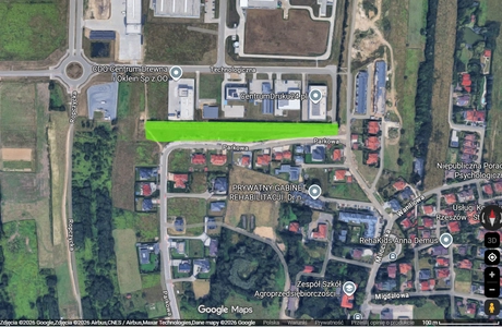 Na osiedlu Miłocin powstanie park kieszonkowy Źródło: Google Maps / oprac. własne 