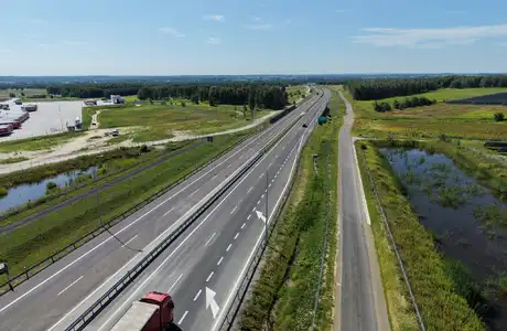 Pierwszy odcinek rozbudowanej S19 już otwarty Droga ekspresowa S19 fot. GDDKiA 
