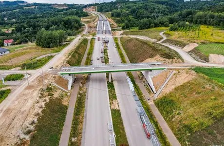 Budowa drogi ekspresowej S19 Babica - Jawornik / fot. GDDKiA
