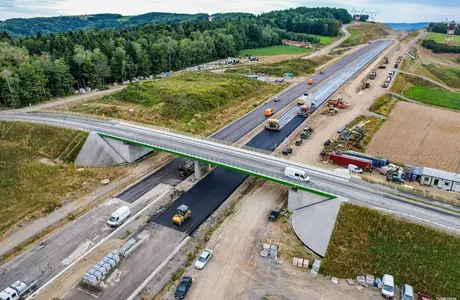 Budowa drogi ekspresowej S19 Babica - Jawornik / fot. GDDKiA
