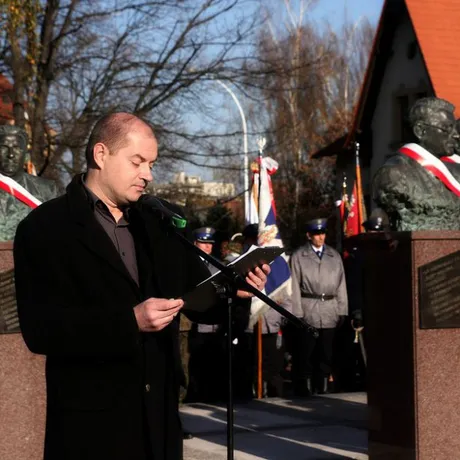  Odsłonięcie i poświecenie pomnika płk. Łukasza Cieplińskiego, - fot 32