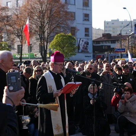  Odsłonięcie i poświecenie pomnika płk. Łukasza Cieplińskiego, - fot 25