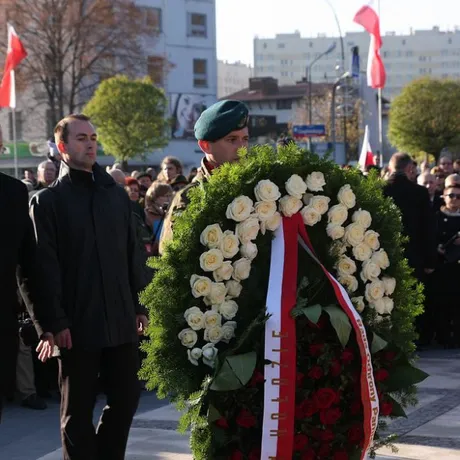 Odsłonięcie i poświecenie pomnika płk. Łukasza Cieplińskiego, - fot 12