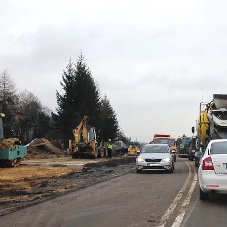 Roboty drogowe na ul. Rzecha - 28.01.2015 - fot 4