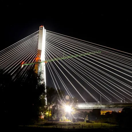 Most Mazowieckiego nocą - fot 1
