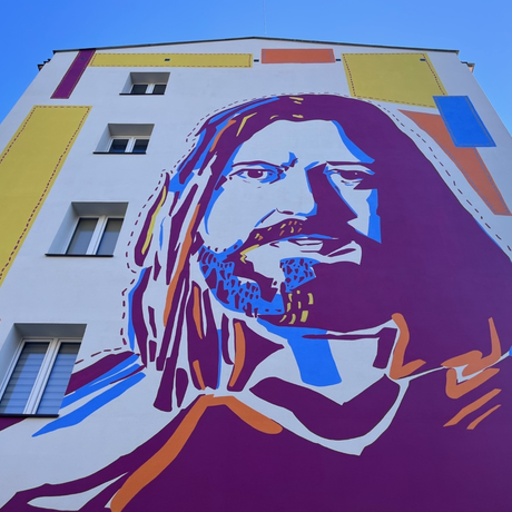 Mural upamiętniający Tadeusza Nalepę - ul. Hetmańska 43 - fot 6